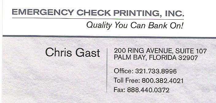 Check printing